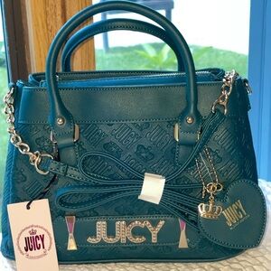 JUICY By JUICY COUTURE Bright Light Satchel Bag In Sea